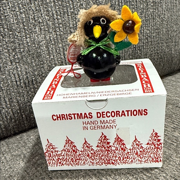 Steinbach Black Bird Holiday Ornament - Picture 2 of 4